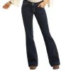Rock & Roll Denim Women'sMid Rise Dark Wash Trouser Jeans -BuckarooBoutique 123312 default l