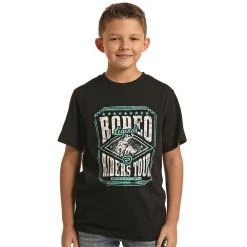 Boy's Rock N Roll Cowboy Rodeo Legends Tee