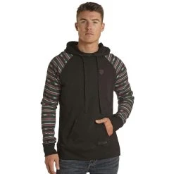 Rock N Roll Cowboy N Aztec Sleeve Hoodie
