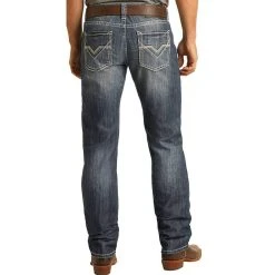 Rock N Roll Cowboy Men's Stackable Dark Wash Jean