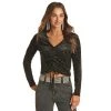 Rock & Roll Denim Women's N Roll Velvet Top -BuckarooBoutique 154235 default l
