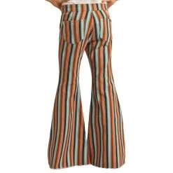 Rock & Roll DenimGirls Striped Button Bell