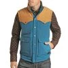 Rock N Roll Cowboy Mens Western Vintage 2-Tone Vest -BuckarooBoutique 155857 default l