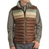 Rock N Roll Cowboy Men's Brown Poly Fill Puffer Vest -BuckarooBoutique 155875 default l
