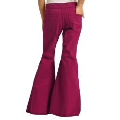 Rock & Roll DenimBurgundy Button Bell