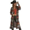 Rock & Roll Denim Women's Long Knit Cardigan With Hood -BuckarooBoutique 156260 default l