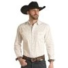 Rock N Roll Cowboy Men's Horseshoe Long Sleeve Snap Shirt -BuckarooBoutique 158726 default l