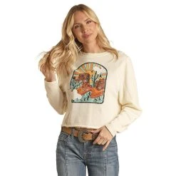 Rock & Roll Denim Graphic Pullover