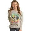 Rock & Roll Denim Girls Graphic Horse Tee -BuckarooBoutique 159153 default l