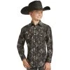 Rock & Roll Denim Boys Aztec Dale Snap Shirt -BuckarooBoutique 159225 default l