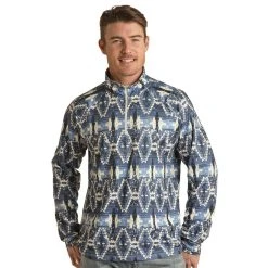 Rock N Roll Cowboy Men's Performance Quarter Zip