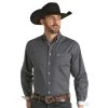 Rock N Roll Cowboy Men's Geo Long Sleeve Button Down -BuckarooBoutique 159242 default l