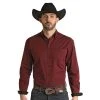 Rock N Roll Cowboy Men's Dobby Button Down -BuckarooBoutique 159246 default l