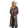 Rock & Roll Denim Navy Aztec Duster -BuckarooBoutique 159334 default l