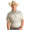 Rock N Roll Cowboy Men's Aztec Print Polo -BuckarooBoutique 162627 default l