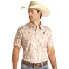 Rock N Roll Cowboy Men's Desert Print Polo -BuckarooBoutique 162629 default l