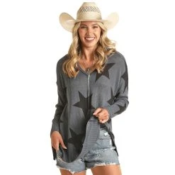 Rock & Roll DenimWomens Sweater With Star Design