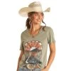 Rock & Roll DenimWomens Senery Graphic Tee -BuckarooBoutique 162746 default l