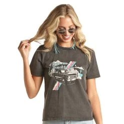 Rock & Roll DenimWomen Truckin Graphic Tee