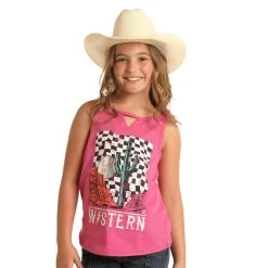 Rock & Roll DenimGirls V Detail Graphic Tank