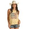 Rock & Roll Denim And Womens Sunshine Fringe Tank With Graphic -BuckarooBoutique 163098 default l