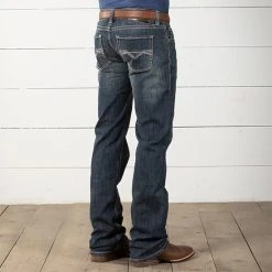 Rock & Roll Denim Silver Dollar Pistol Jeans -BuckarooBoutique 27972 alt2 1