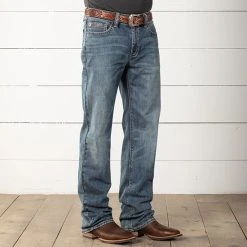 Rock & Roll Denim Colorado Double Barrel Straight Jeans -BuckarooBoutique 52710 alt3