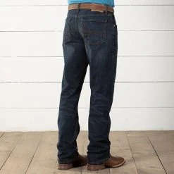 Rock & Roll Double Barrel Stackable Hooey Heeler Jeans -BuckarooBoutique 52718 alt2