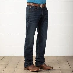 Rock & Roll Double Barrel Stackable Hooey Heeler Jeans -BuckarooBoutique 52718 alt3