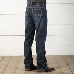 Rock & Roll Denim Double Barrel Stackable Bootcut Jeans -BuckarooBoutique 52722 alt2
