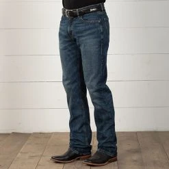 Rock & Roll Denim Hooey Double Barrel Relaxed Stackable Jeans -BuckarooBoutique 63855 alt3