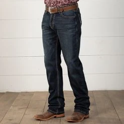 Rock & Roll Denim Tybo Double Barrel Stackable Jeans -BuckarooBoutique 63856 alt3