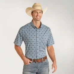 Rock & Roll Denim Medallion Shirt