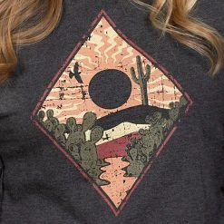 Rock & Roll Denim Out West Fringe Sweater -BuckarooBoutique 67280 alt2