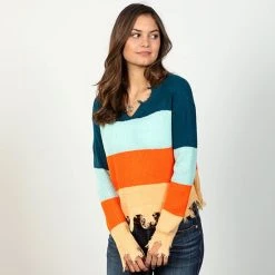 Rock & Roll Denim Colorful Denim Sweater