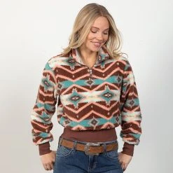 Rock & Roll Denim Rustic Hills Aztec Pullover