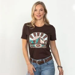 Rock & Roll Denim Colorful Hills Tee