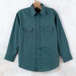 Rock & Roll Denim Reflex Boys' Sea Isle Geometric Print Shirt