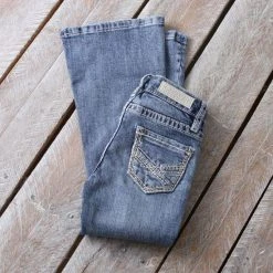 Rock & Roll Denim Girls Medium Wash Bootcut Jeans