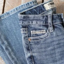 Rock & Roll Denim Girls Medium Wash Bootcut Jeans -BuckarooBoutique 76968 detail