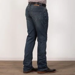 Rock & Roll Denim Reflex Double Barrel Stackable Bootcut Hooey Jeans -BuckarooBoutique 77089 RSalt2