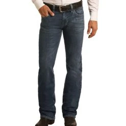 Rock N Roll Cowboy Men's N Reflex Pistol Jeans -BuckarooBoutique M1P6201 1
