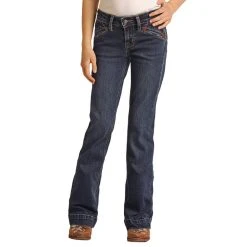 Rock & Roll Denim Smiley Pocket Mid Rise Trousers -BuckarooBoutique RRGD5MR0GG 2