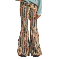 Rock & Roll Denim Brown Aztec Bell Bottoms -BuckarooBoutique RRGD7PR0FD 2
