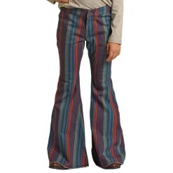 Rock & Roll Denim Multi Color Stripe Bell Bottoms -BuckarooBoutique RRGD7PR0GD 2