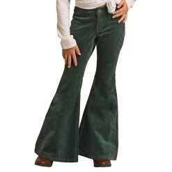 Rock & Roll Denim Green Corduroy Bell Bottoms -BuckarooBoutique RRGD7PR0GE 2
