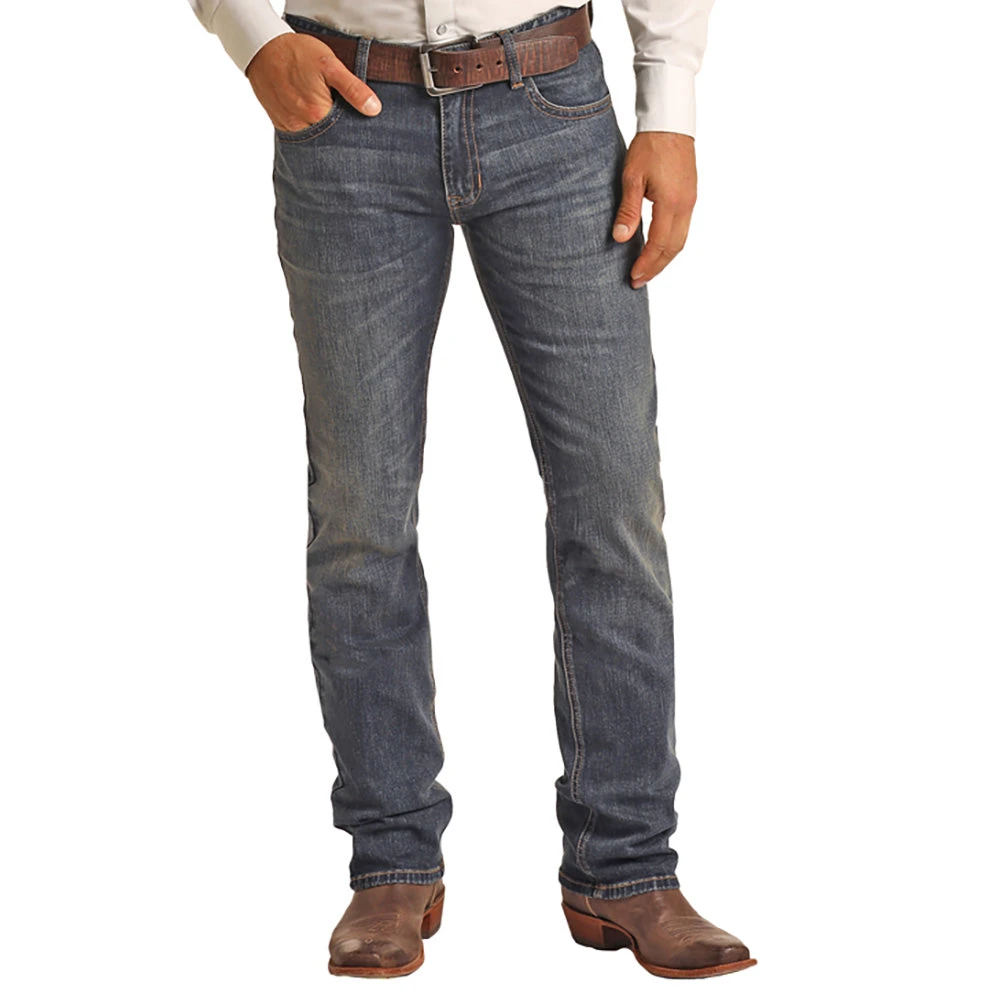 Rock N Roll Cowboy Men's Dale Brisby X & Roll Denim Revolver Jean 4 Rock N Roll Cowboy Men's Dale Brisby X & Roll Denim Revolver Jean - Image 2