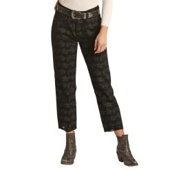 Rock & Roll Denim Women's Desert Print Cropped Jeans -BuckarooBoutique RRWD9HR0FB 2